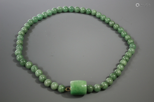 A Jadeite Necklace