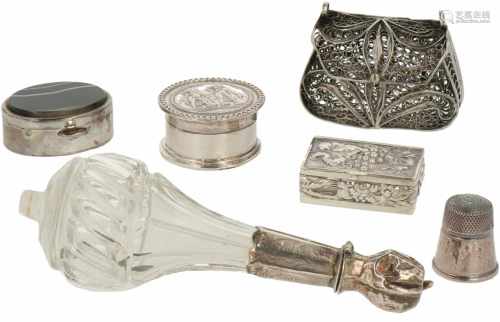 (6) Pieces of various silver items.