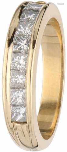 Ring yellow gold, ca. 0.95 carat diamond - 18 ct.