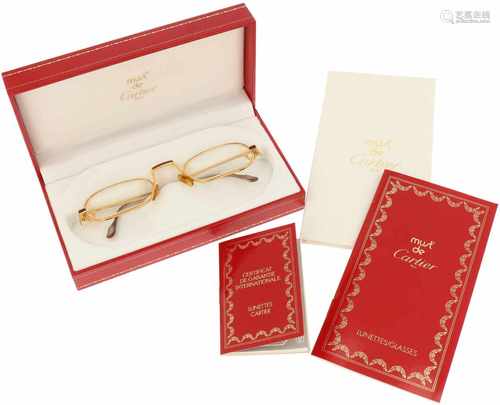 Vintage Cartier reading glasses.