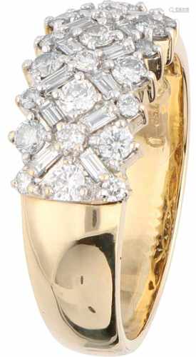 'Brillance' ring yellow gold, ca. 0.75 carat diamond - 18 ct.