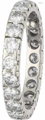 Alliance ring white gold, ca. 1.98 carat diamond - 14 ct.