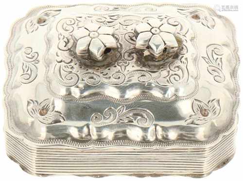 Silver peppermint box.