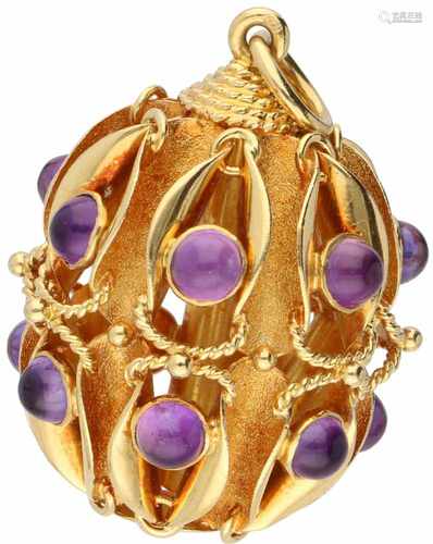 Cartier Graine d'avoine pendant yellow gold, amethyst - 18 ct.