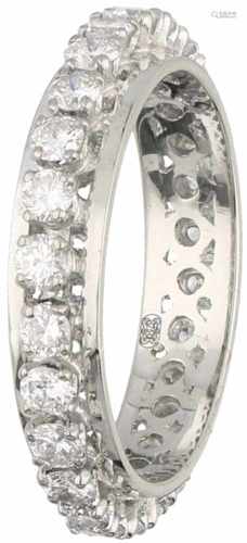 Alliance ring white gold, ca. 1.30 carat diamond - 18 ct.