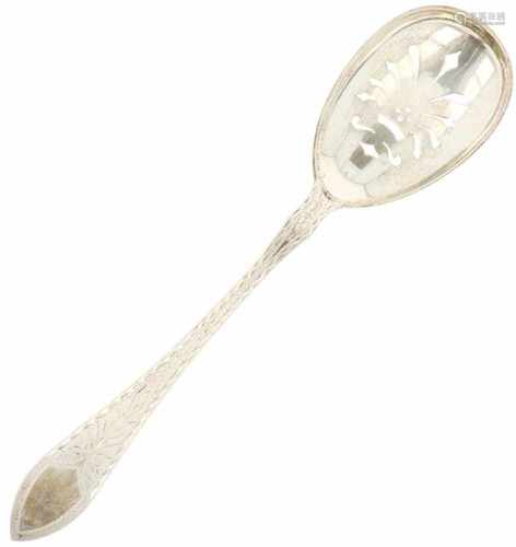 Silver fruit spoon.