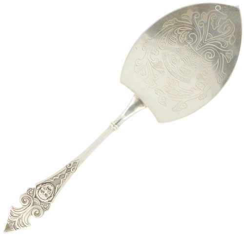 Silver pie scoop Henrik Møller (1856-1937)