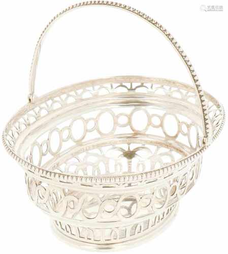 Silver weetmeat basket by Cornelis R. Stolting (1771-1800).