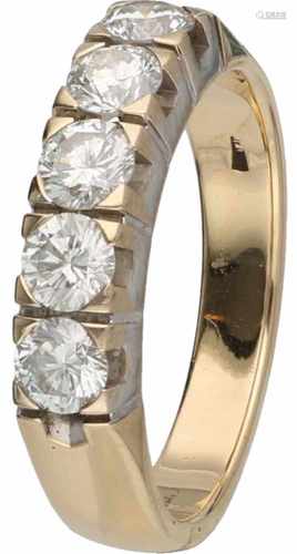 Salvini ring yellow gold, ca. 0.95 carat diamond - 18 ct.