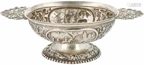 Silver brandy bowl.