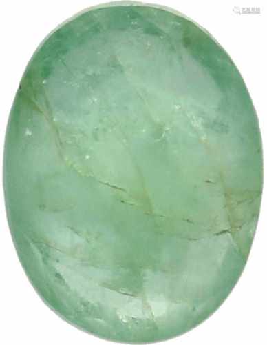 IJGC Oval cut emerald 1.35 carat.