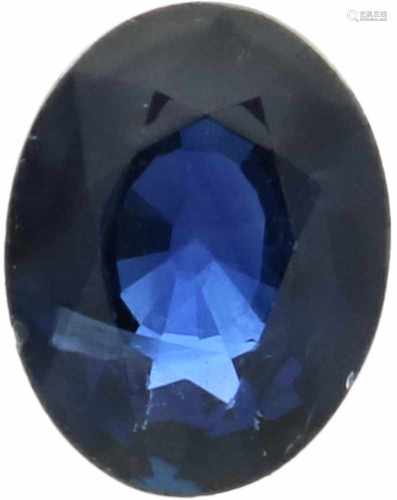 IJGC Oval cut sapphire 1.11 carat.