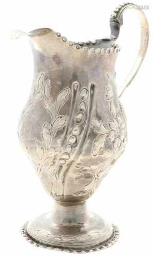 Silver creamer on a stand Charles Hougham (1769-1793).