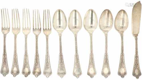 (11) Piece collection of Tiffany & Co. silver flatware.