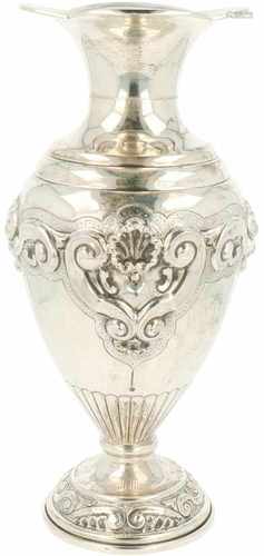 Silver vase.