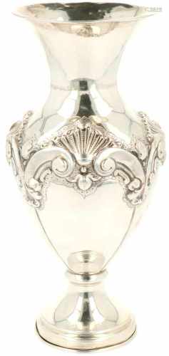 Silver vase.