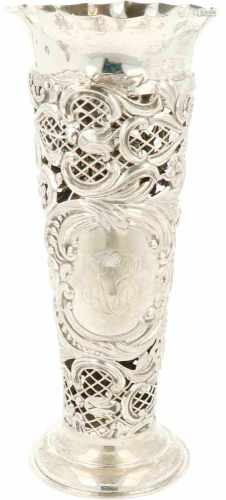 Silver vase.