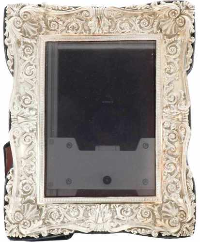 Silver picture frame.