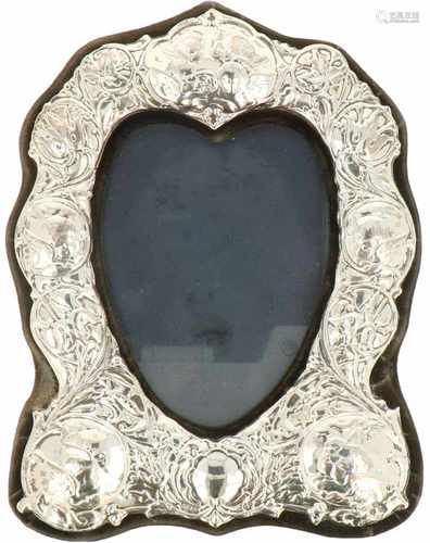 Silver picture frame.