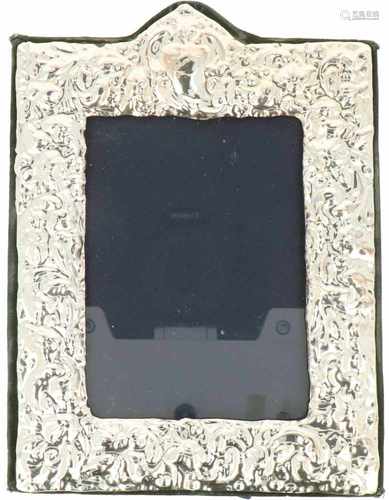 Silver picture frame.