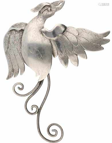 Bird brooch silver - 835/1000.