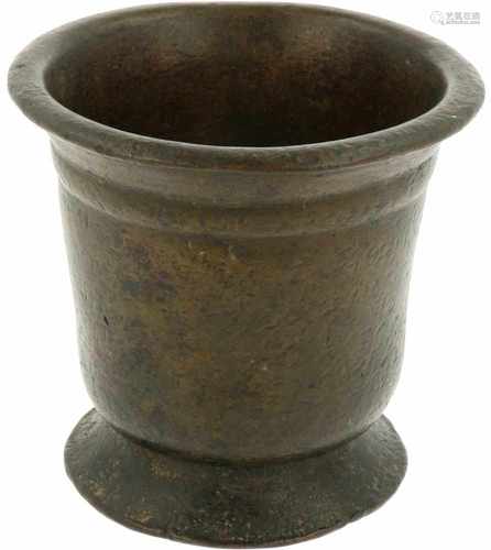 A bronze mortar. Medditerranean, 18th century.