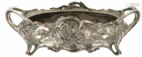 A pewter jardinière. First half 20th century.