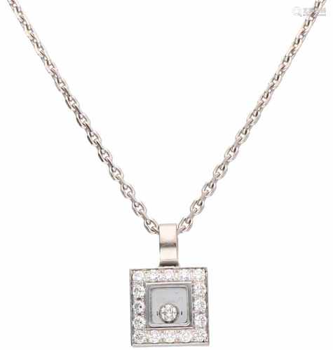 Chopard Happy Diamonds necklace white gold, ca. 0.18 carat diamond - 18 ct.