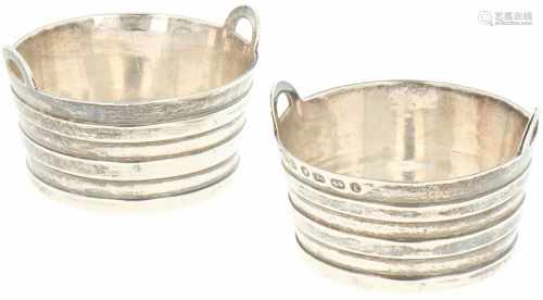 (2) Silver drip pans.