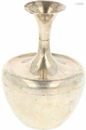 Silver decorative vase.