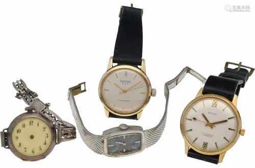 Lot of 4 watches - Unisex watch - Mechanical.