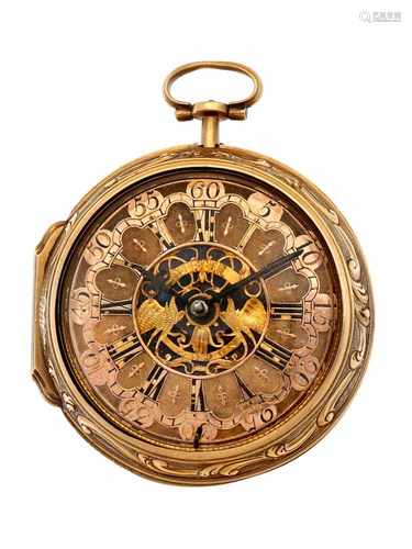 Pocket watch gold, verge escapement 'John Witter, London' - Men's pocket watch - Manual winding -