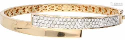 Leo Pizzo bangle yellow gold, ca. 1.74 carat diamond - 18 ct.