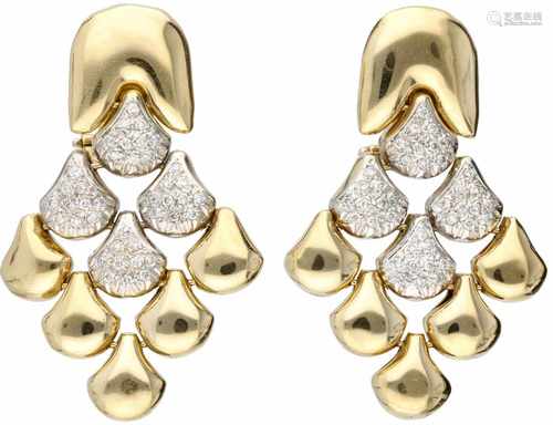 Chimento earrings yellow gold, ca. 0.40 carat diamond - 18 ct.