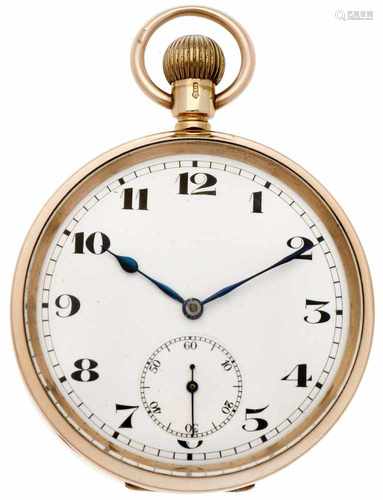 Pocket watch gold, anchor escapement 'Syren, Switzerland' - Men's pocket watch - Manual winding -