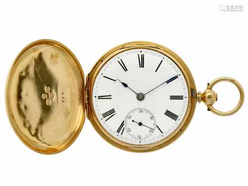 Pocket watch gold, verge anchor escapement 'Annie Priestley, Bristall' - Men's pocket watch - Manual