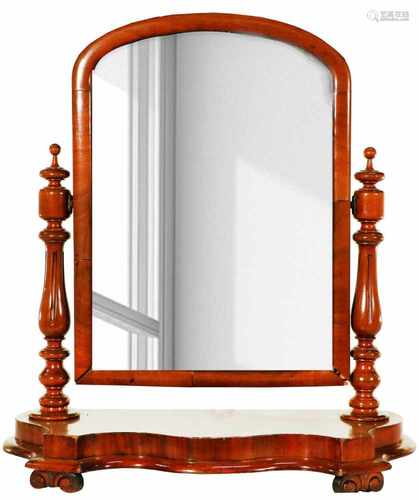 A mahogany wood toilet miror. 19th century.