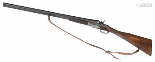 A double barrel hunting rifle.