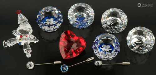 Various (10) pieces of Swarovski. 20th century.