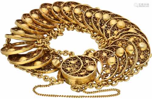 Filigree bracelet gilt silver - 835/1000.