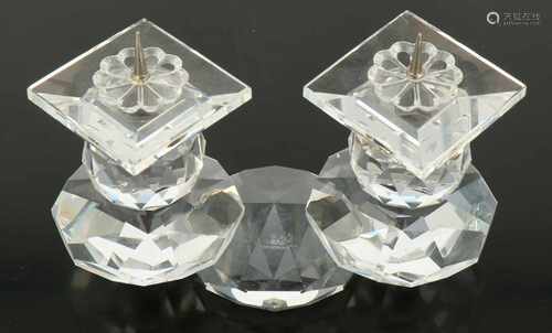 A Swarovski candlestick holder, number 108. 20th century.