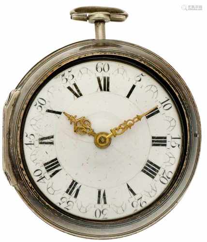 Pocket watch silver, verge escapement 'Samson, London' - Men's pocket watch - Manual winding - Ca.