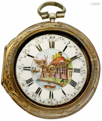 Pocket watch silver, verge escapement 'Thomas Gooding, London' - Men's pocket watch - Manual winding