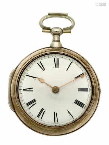 Pocket watch silver, verge escapement 'J. Musgrove, Burton' - Men's pocket watch - Manual