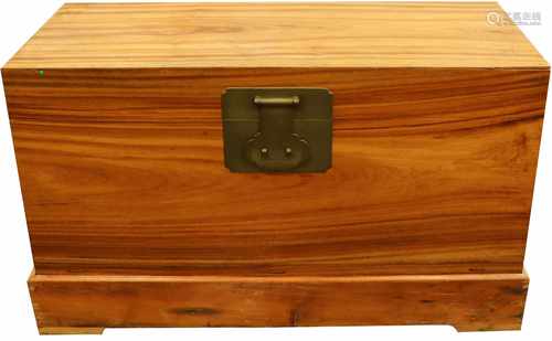 A colonial camphor chest on a stand. Second half 20th century.