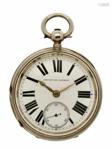 Pocket watch silver, verge anchor escapement 'Max Cohen, Manchester' - Men's pocket watch - Manual