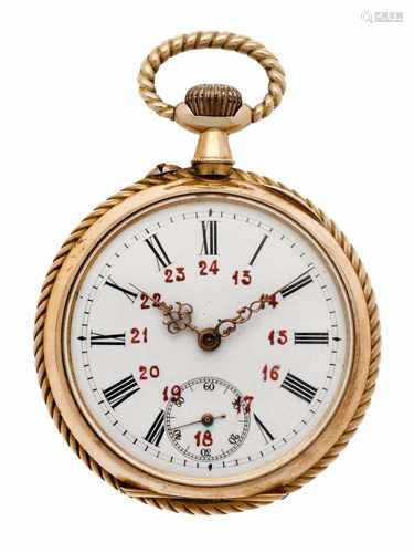 Pocket watch gold - Men's pocket watch - Manual winding - Ca. 1901.