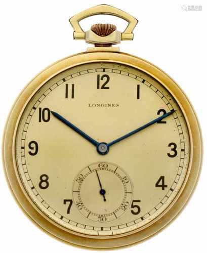 Pocket watch Longines gold - Men's pocket watch - Manual winding - Ca. 1925.