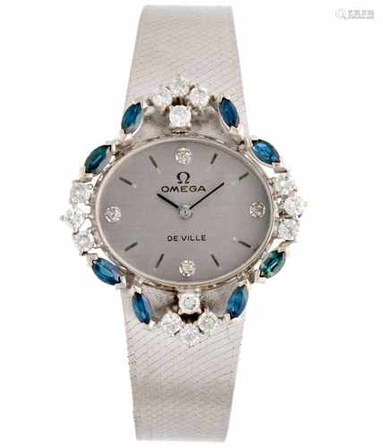 Omega De Ville - Ca. 1.02 carat diamond - Ladies watch - Manual winding - Ca. 1975.