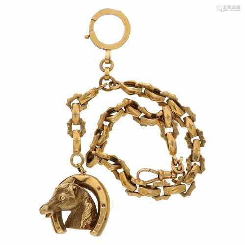 Pocket watch chain gold - Men's pocket watch.